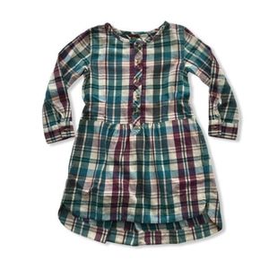 Tea Collection Applecross Plaid Flannel Shirtdress